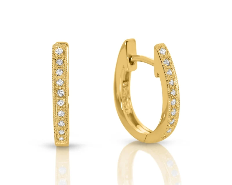 ovale Ohrringe vergoldet eleganter Damenschmuck