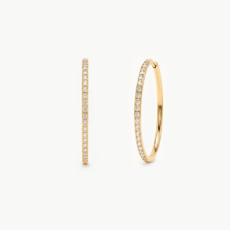 Sparkling Becca Hoop Gold XL