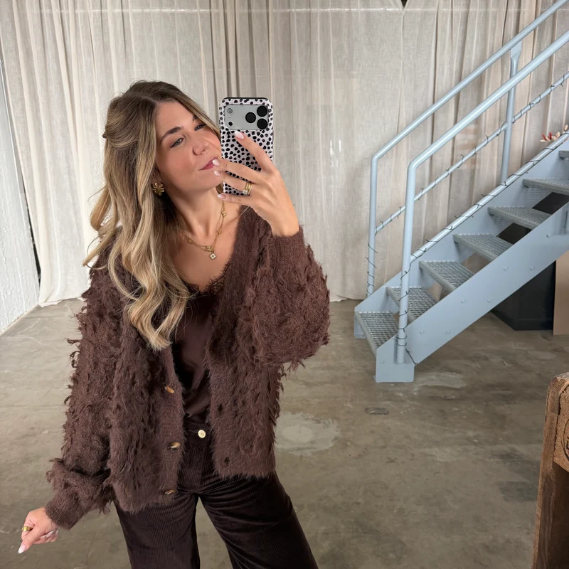 Strickjacke Lexi - Braun