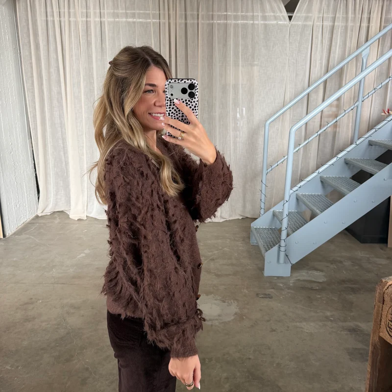 Strickjacke Lexi - Braun