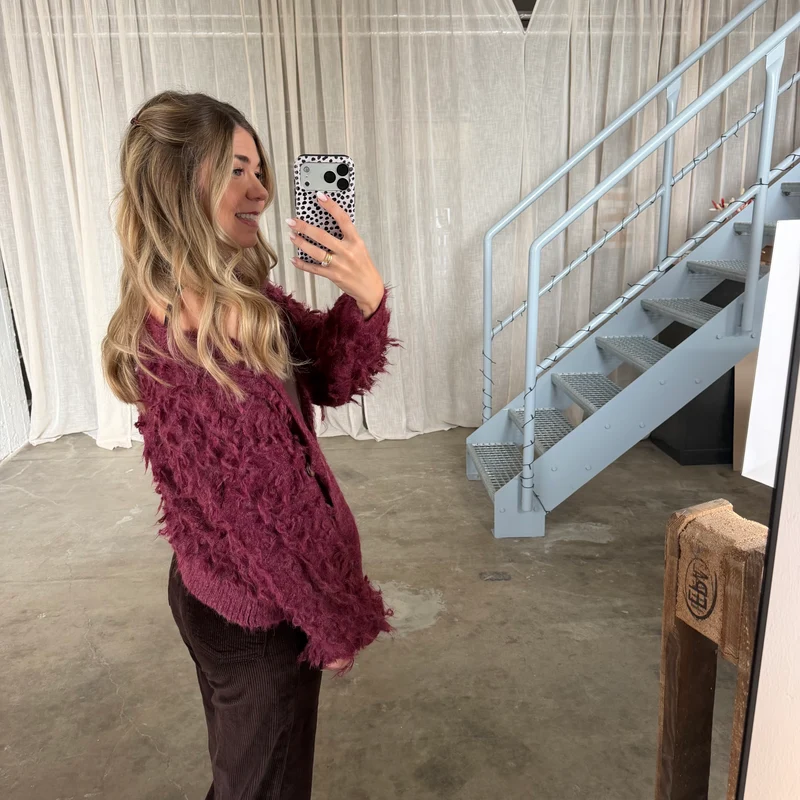 Strickjacke Lexi - Bordeaux