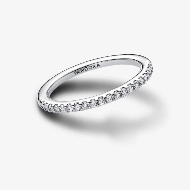 Sparkling Band Ring, Size 56