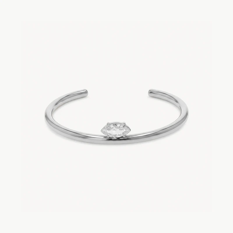 Pure Leaf Armcuff Silver