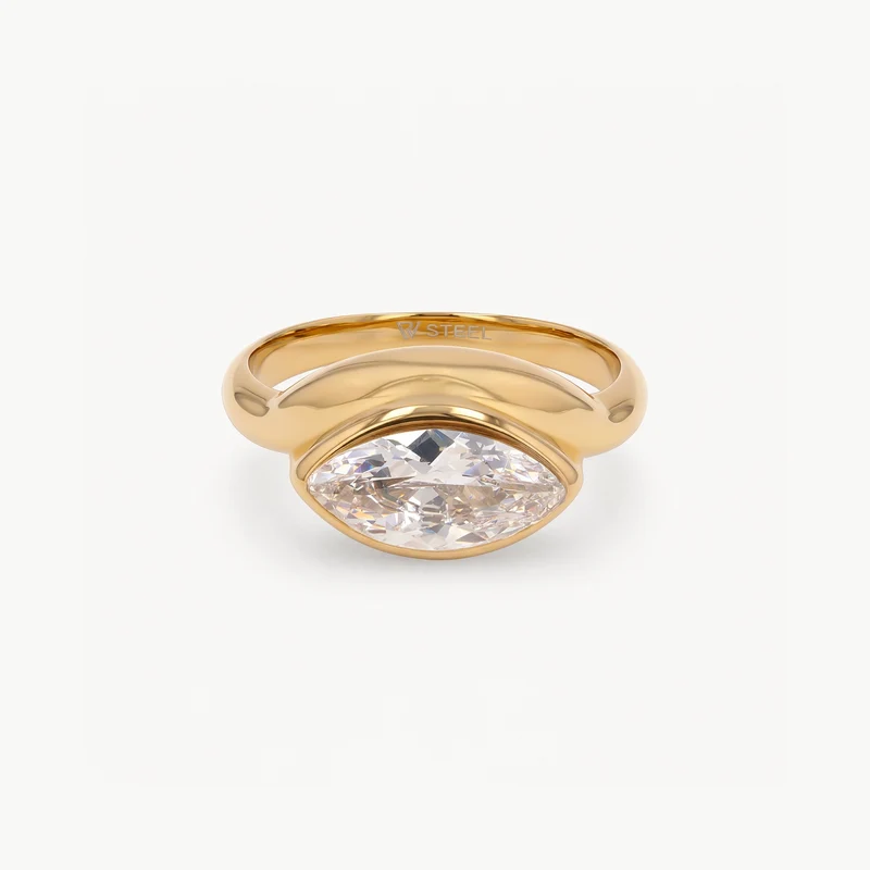 Pure Leaf Ring Gold