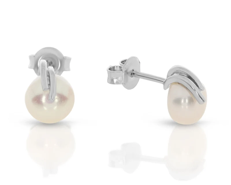 Perlen Ohrstecker Süsswasserperle 925 Silber