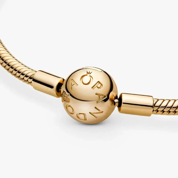 Moments Gold Snake Chain Bracelet, 16cm
