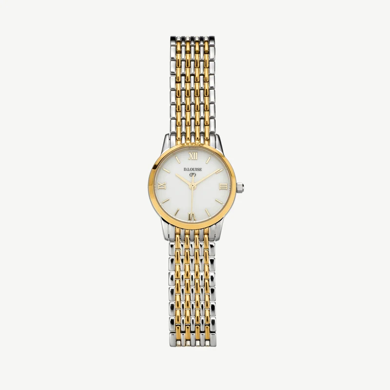 Classic Link Round Bi-Metal Watch