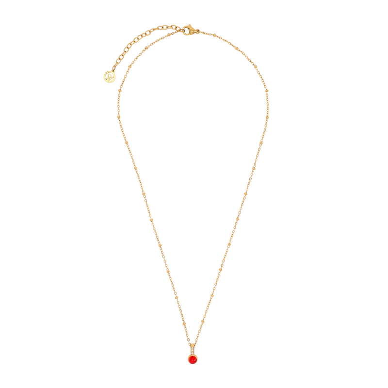 Poppy Charm Pendant Necklace