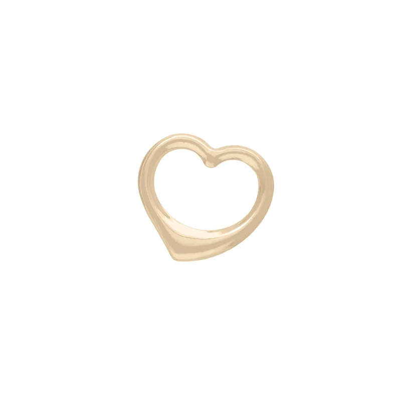 Floating Heart Anhänger - 9 K Echtgold