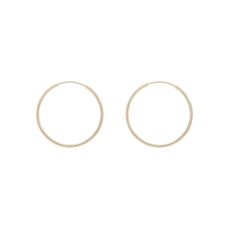 Midi Endless Hoops - 9 K Echtgold