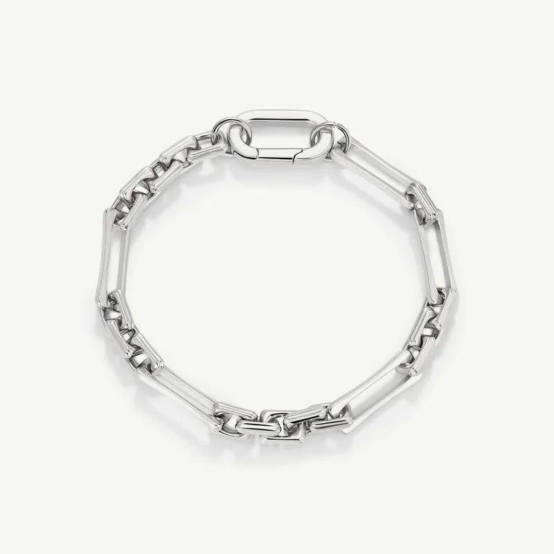 Silver The Lovers Chain Bracelet