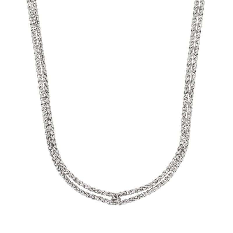 Double Fox Chain Necklace