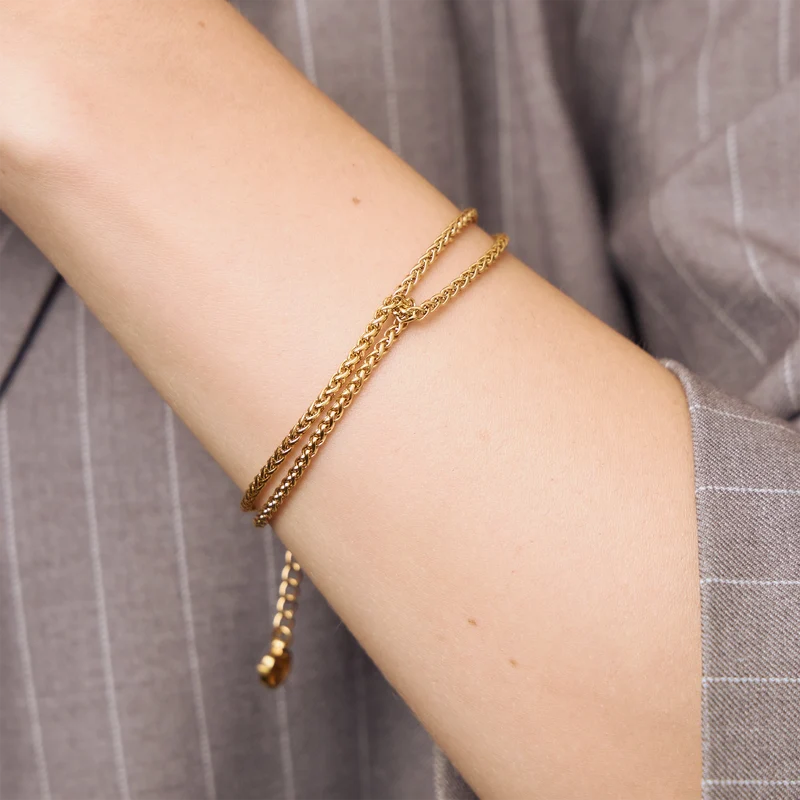 Double Fox Chain Bracelet