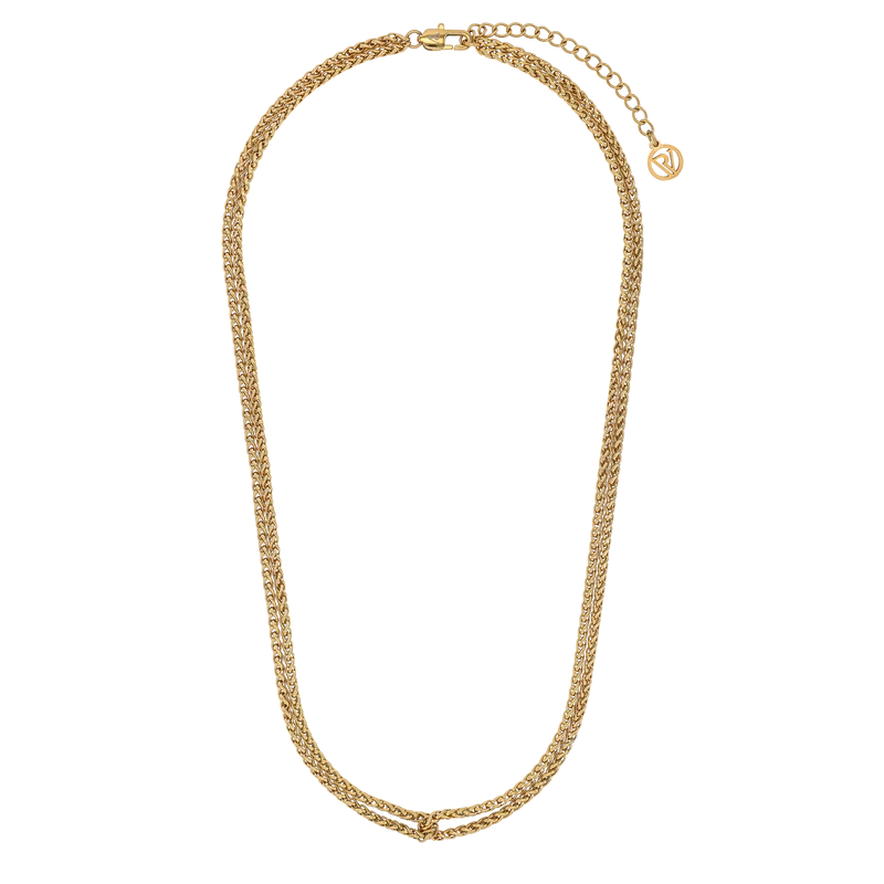 Double Fox Chain Necklace