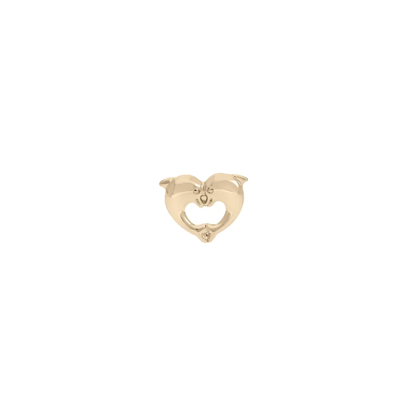 Dolphin Ohrstecker - 9 K Echtgold