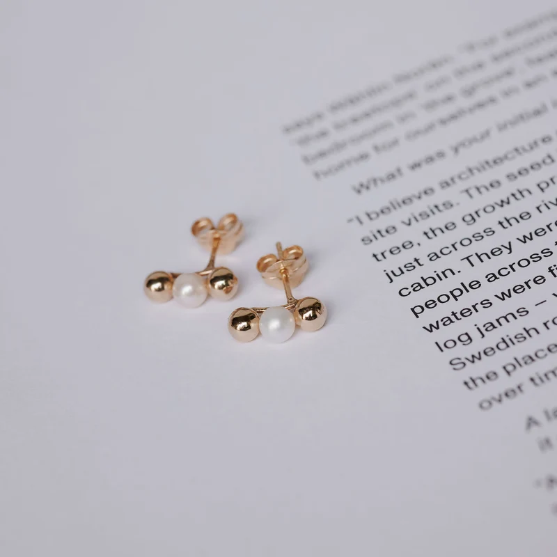 Lyra Ohrstecker - 9 K Echtgold