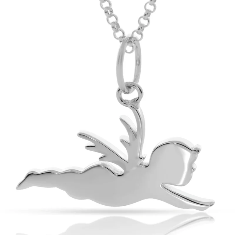 Schutzengelanhänger 925 Sterling Silber Engel