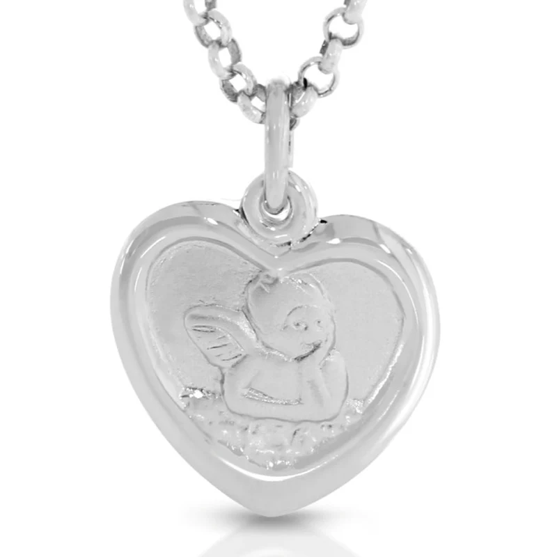 Herz Kette Schutzengel 925 Sterling Silber Halskette Geschenk