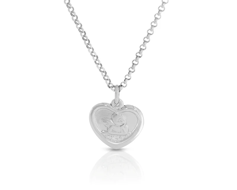 Herz Kette Schutzengel 925 Sterling Silber Halskette Geschenk