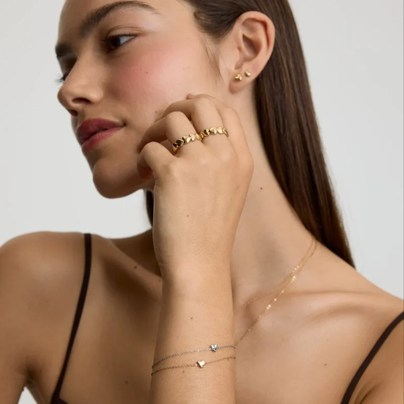 Silver Mini Heart Bracelet