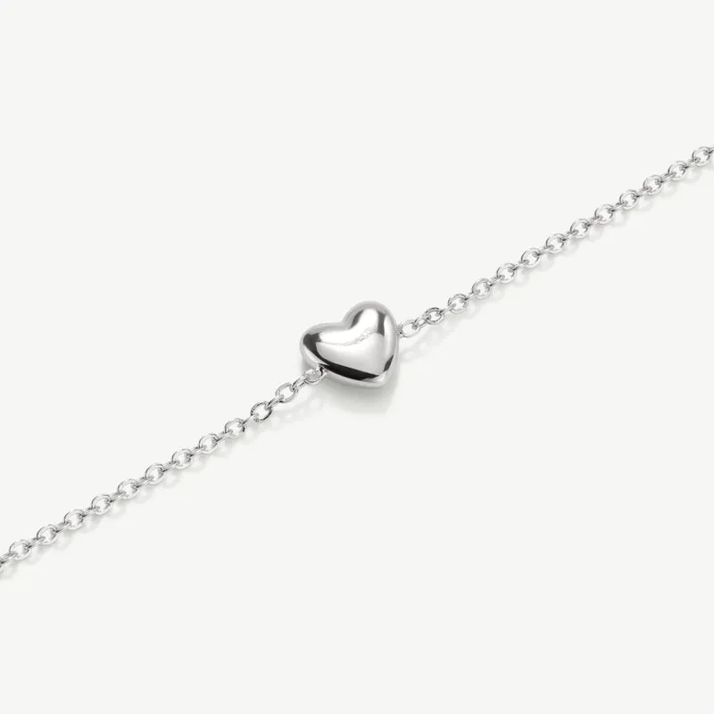 Silver Mini Heart Bracelet