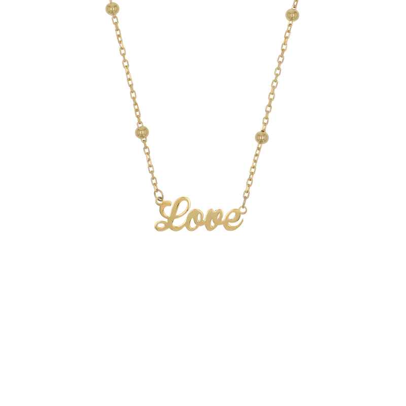 Name Necklace Curved