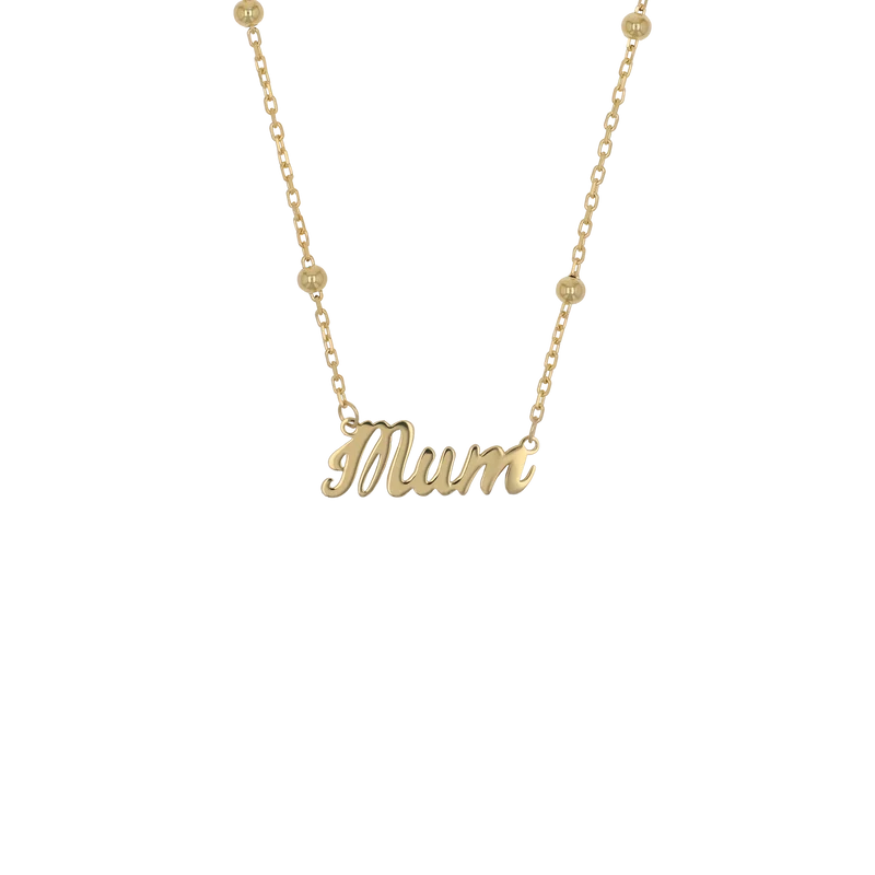 Name Necklace Curved