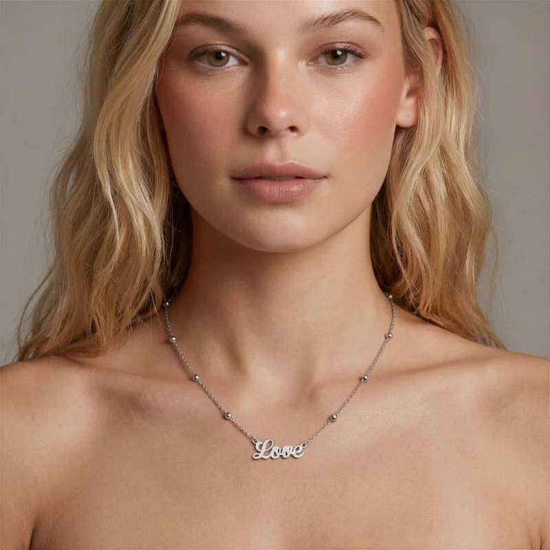 Name Necklace Curved