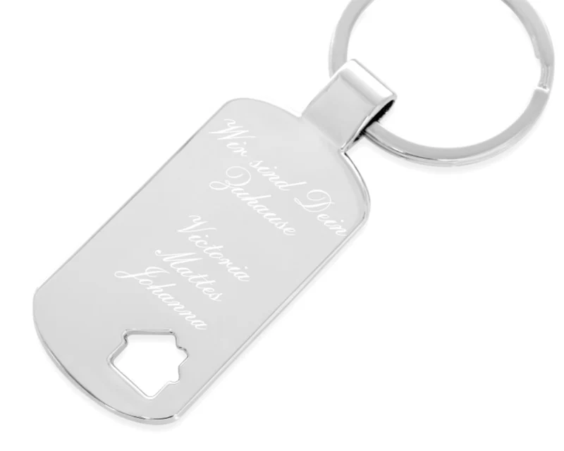 Schlüsselanhänger mit Gravur Familie Anhänger Namen Geschenk Hauskauf Schmuck Home sweet Home
