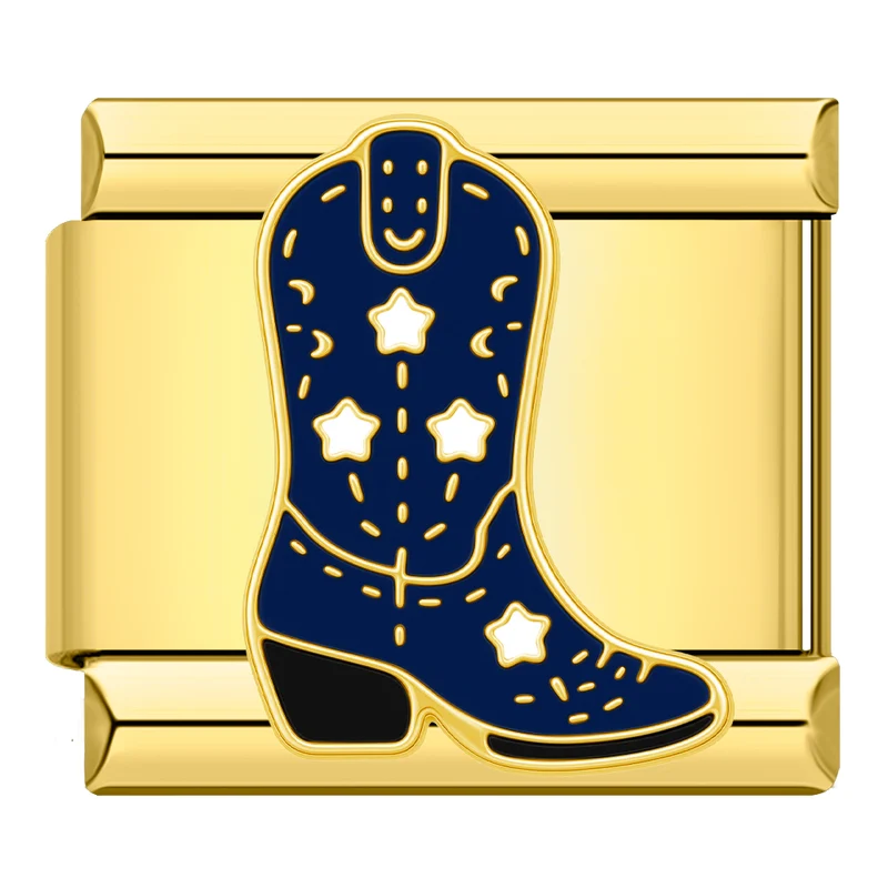 Blauer Stiefel