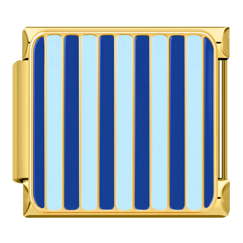 Blau Gestreift