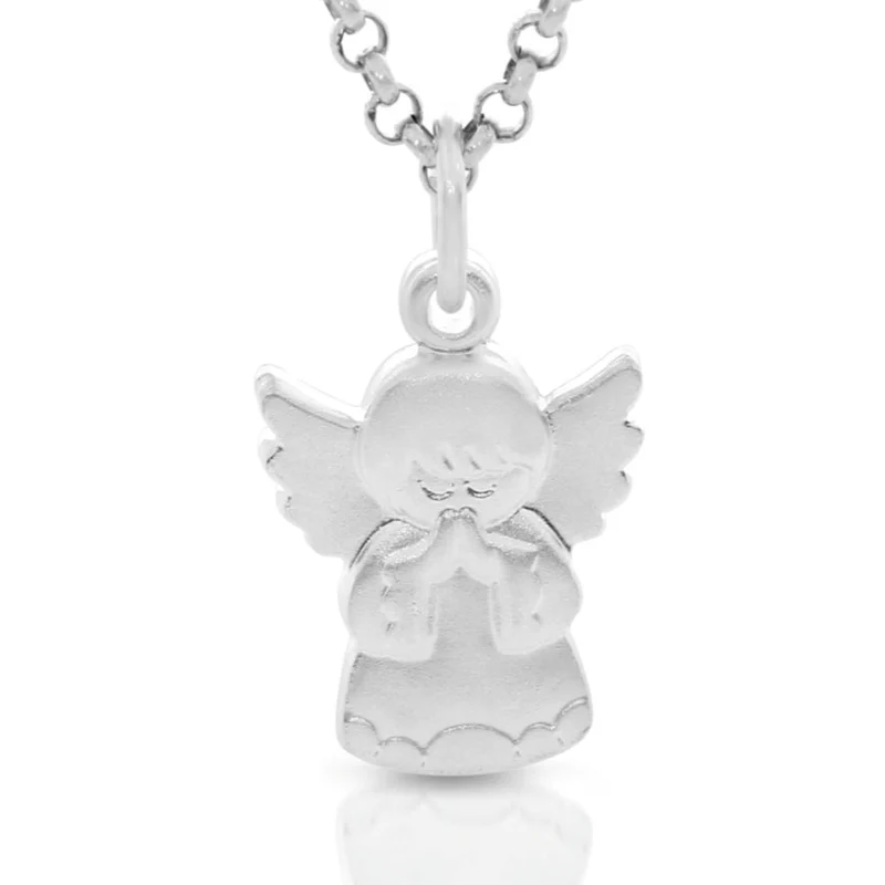 Schutzengel Kette 925 Sterling Silber Gravur
