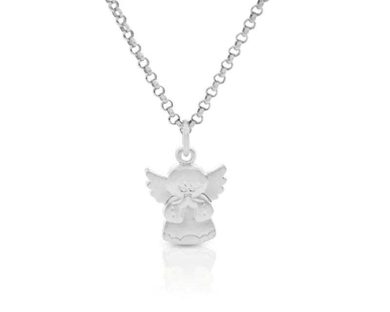 Schutzengel Kette 925 Sterling Silber Gravur