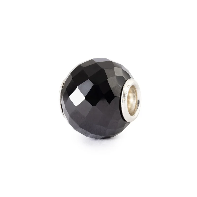 Runder Schwarzer Onyx, Facettiert