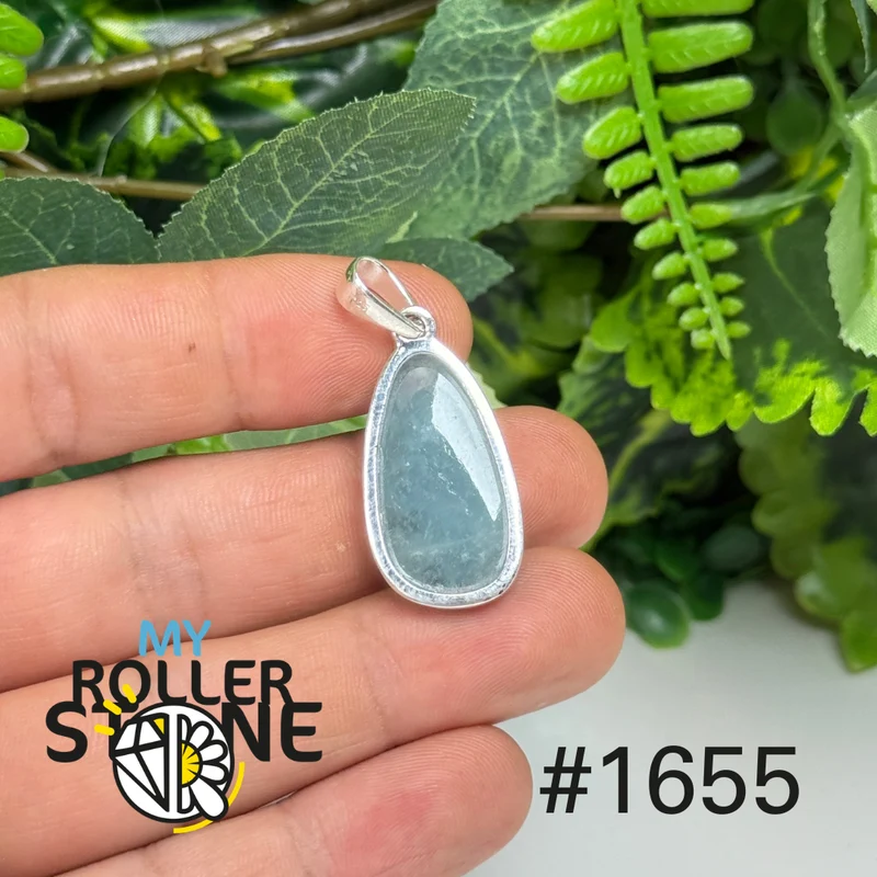Silberner Aquamarin-Anhänger Nr. 1655