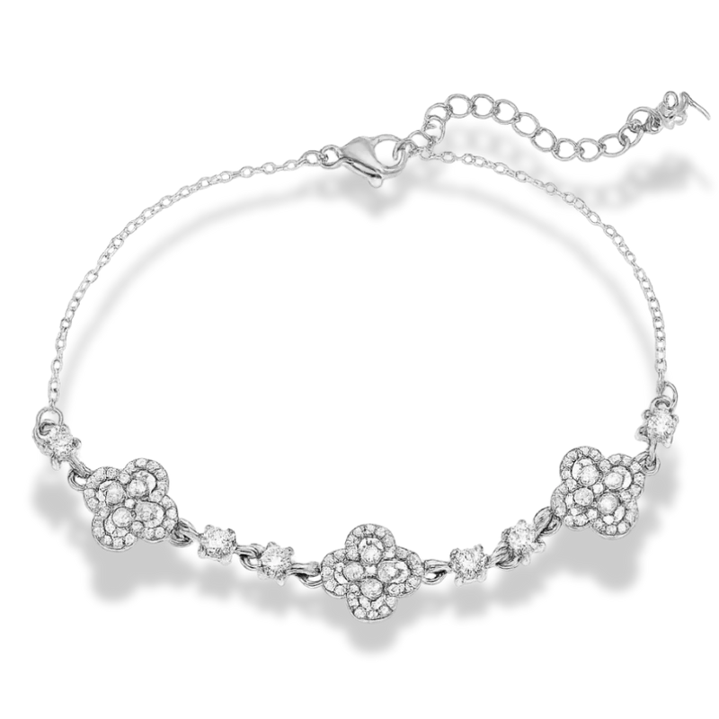 Crystal Lucky Flower Abbaddon Armband 14K Vergoldet