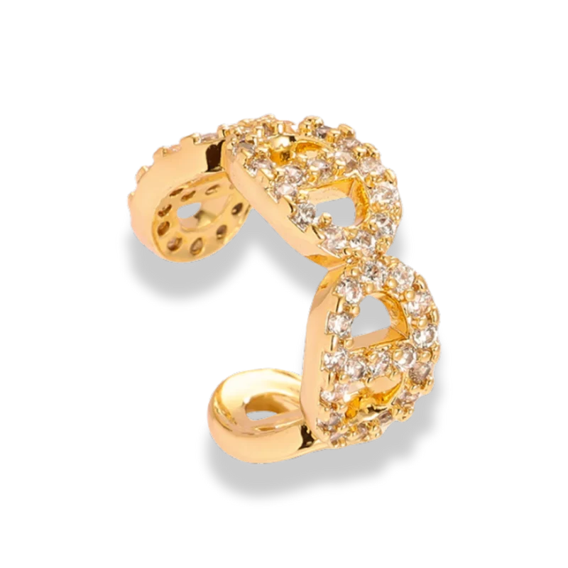 Pave Deluxe Earcuff 14K Vergoldet