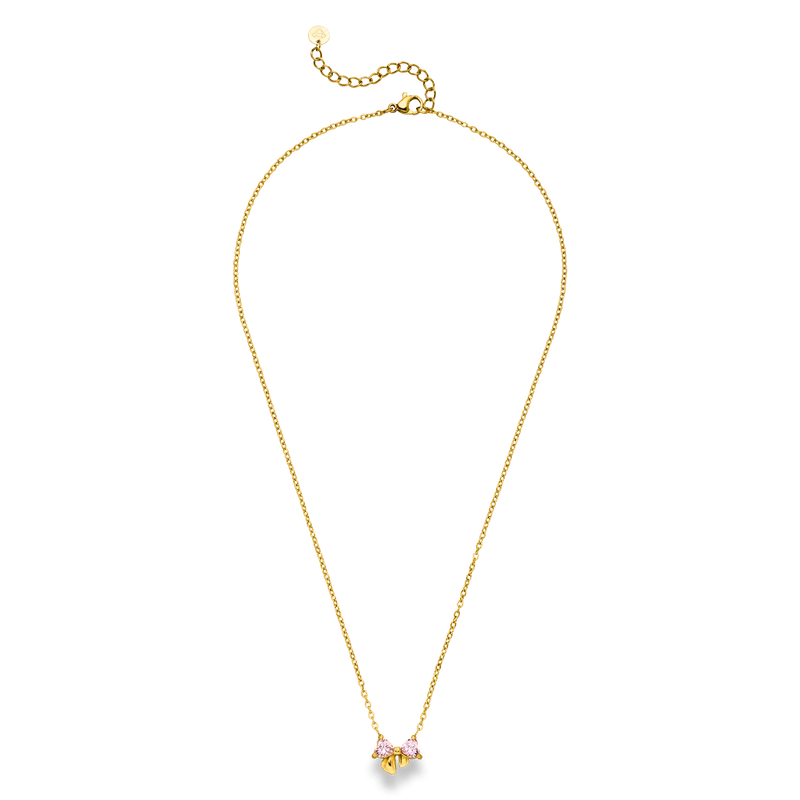 Sweet Bow Halskette | 18K vergoldet