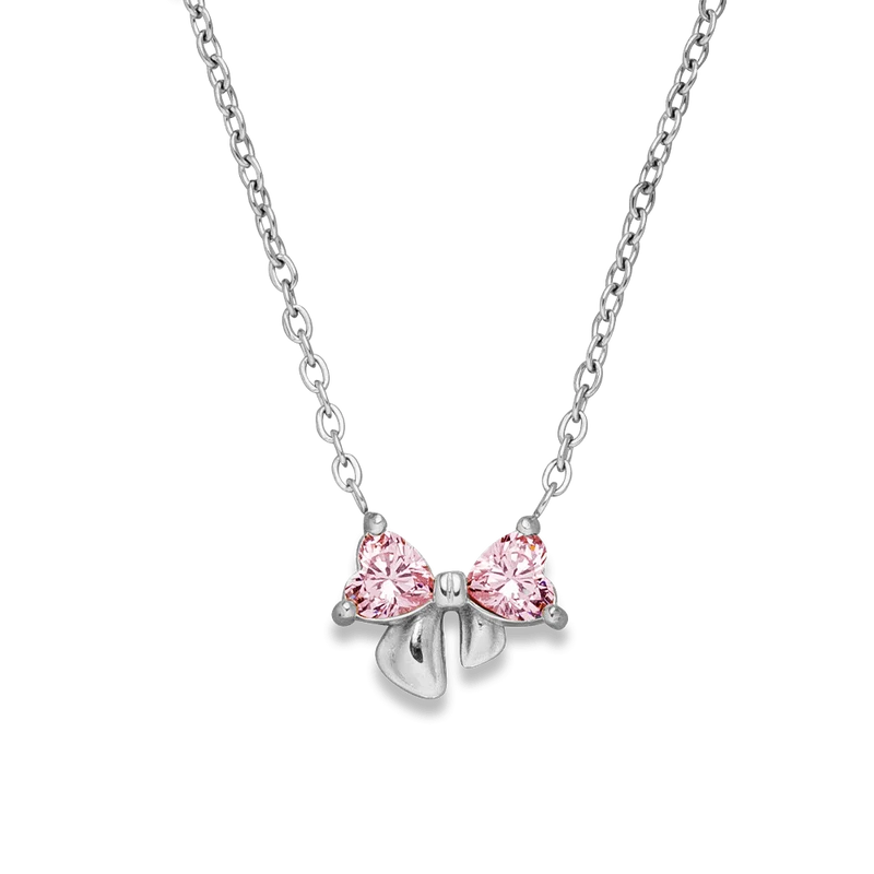 Sweet Bow Halskette | 18K vergoldet