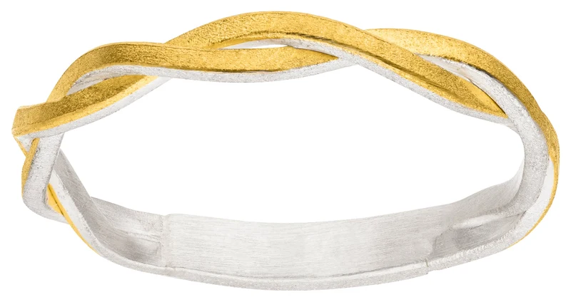 925er Silber Ring feingoldbelegt MANU R1432