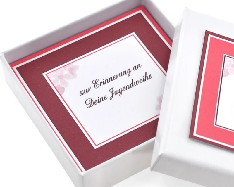 Schmuckschachtel personalisierte Geschenkschachtel mit eigenem Text