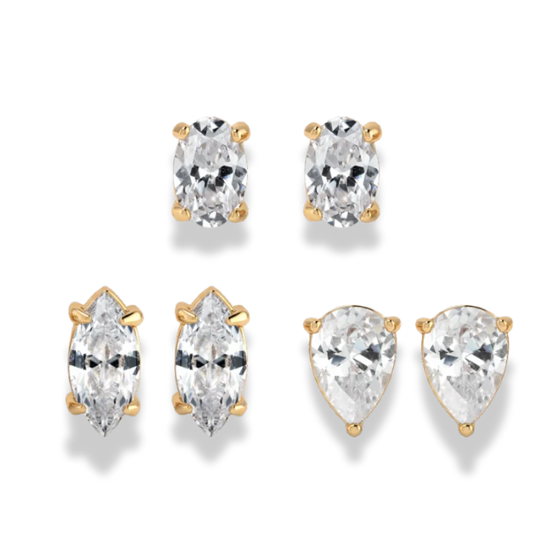 Crystal Elegance Ear Candy Set