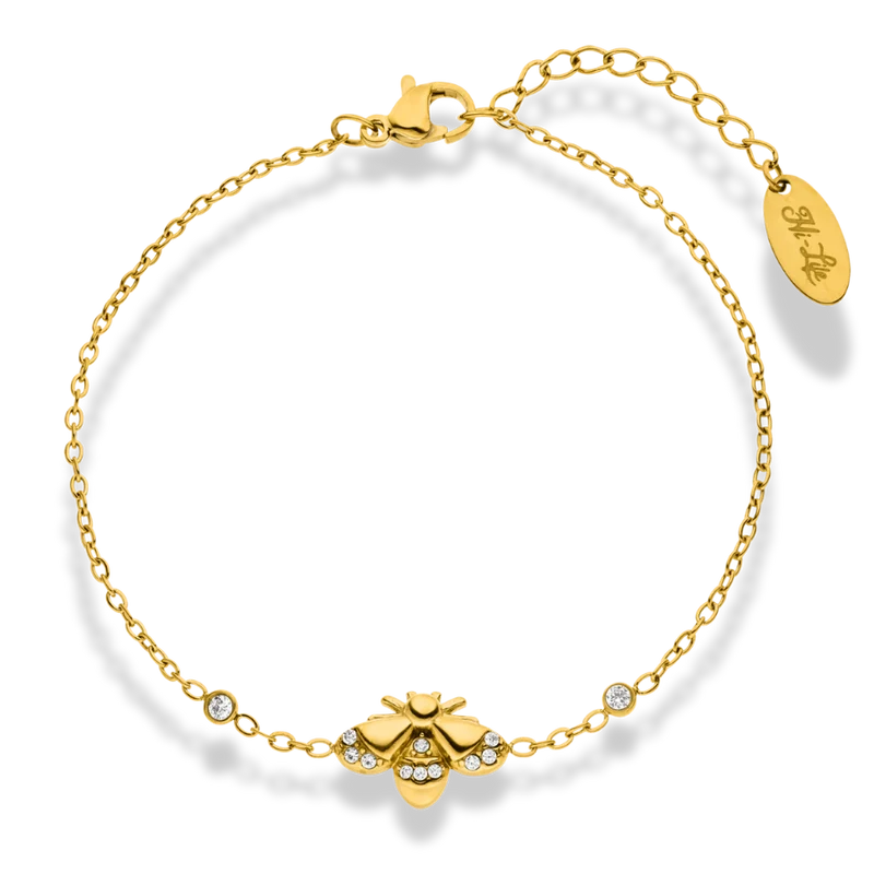 Golden Butterfly Armband 14K Vergoldet