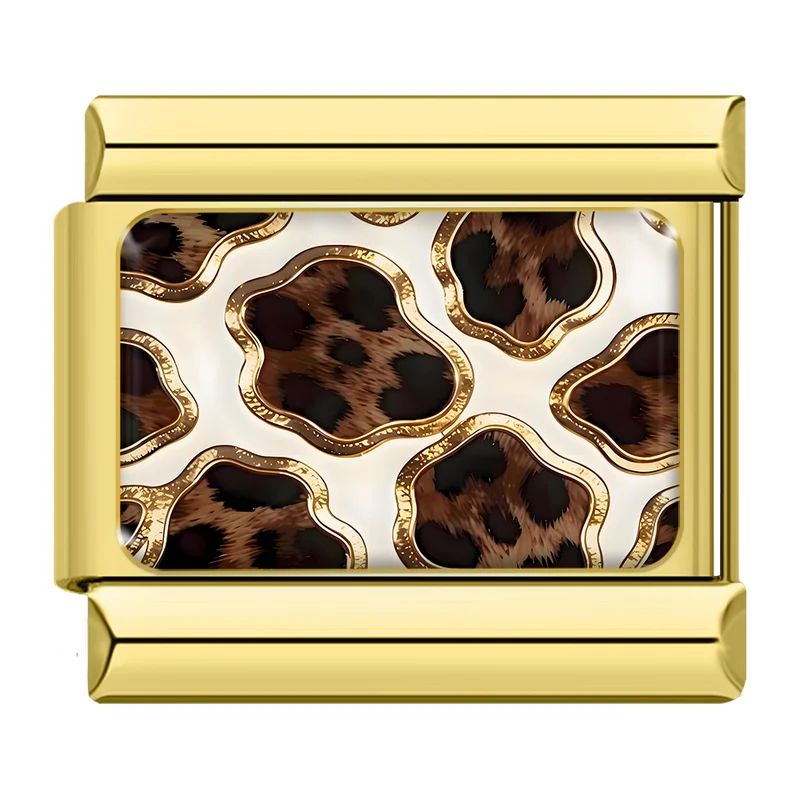 Leopard gold Glitzer