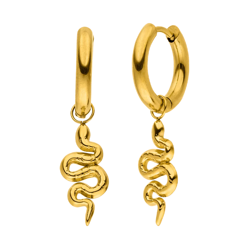 Snake Ohrringe | 18K vergoldet