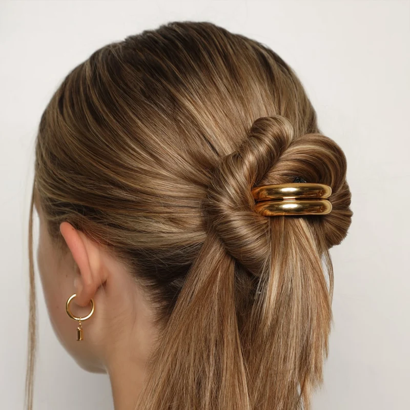 Haargummi mit Schmuck | 18K vergoldet