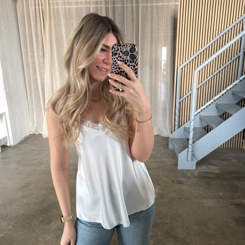 Shiny Top - Weiß