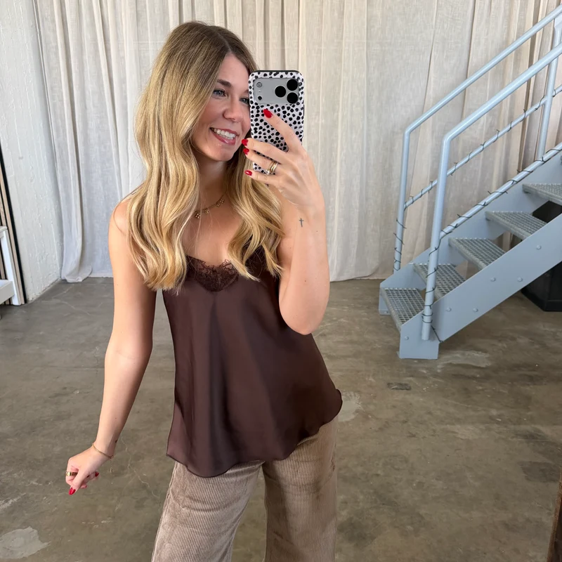 Shiny Top - Espresso