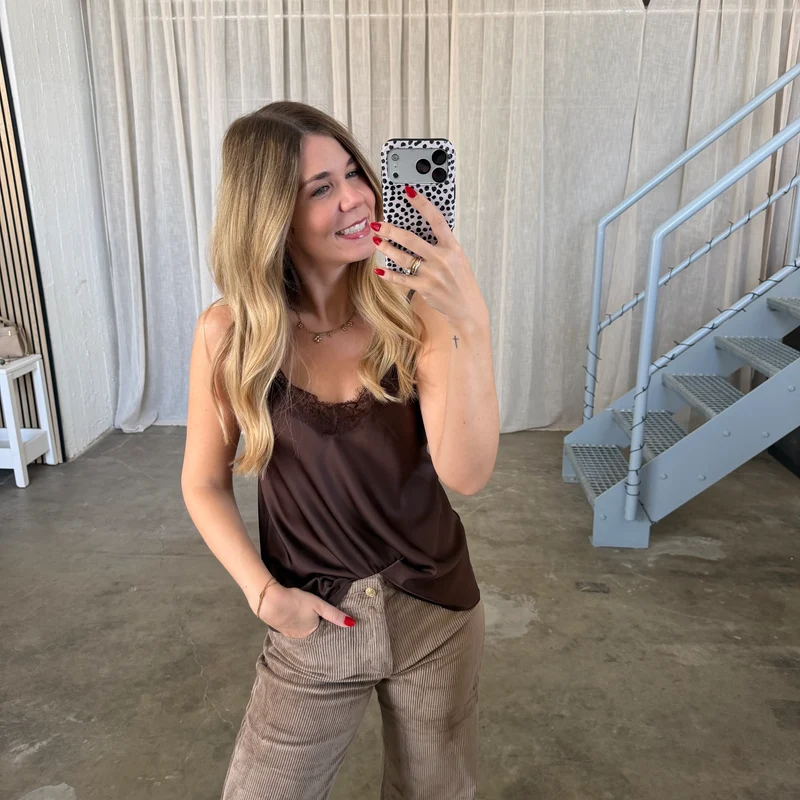 Shiny Top - Espresso