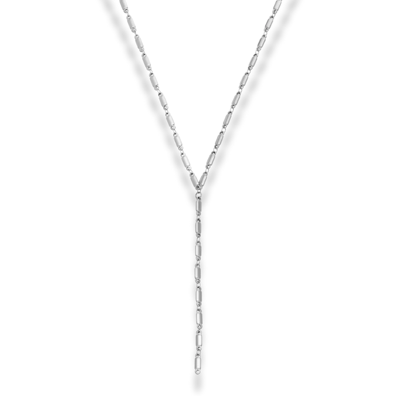 Long Golden Flatlink Y-Kette 14K Vergoldet